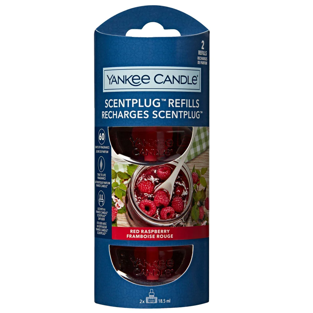 Yankee Candle ScentPlug Refills Red Raspberry 2 x 18.5ml Image 1