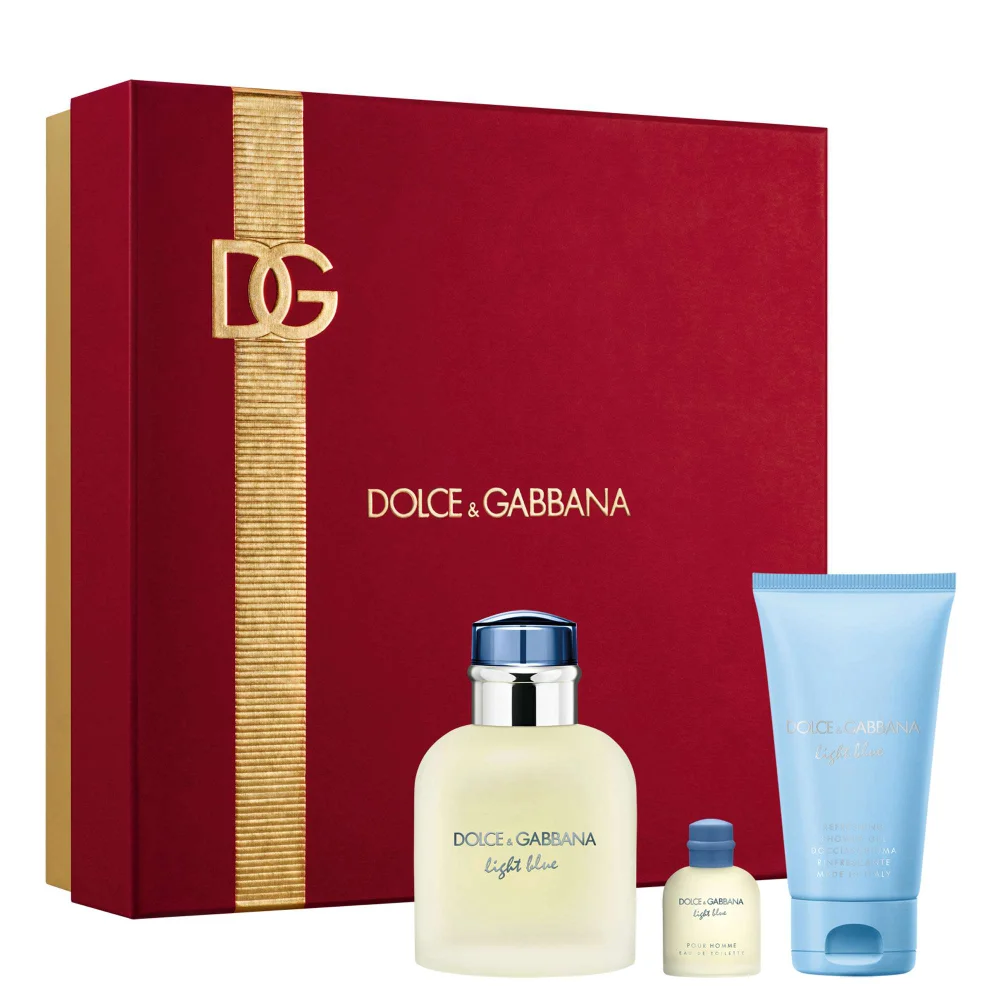 Dolce&Gabbana Light Blue Pour Homme Eau de Toilette Spray 75ml Gift Set Image 1