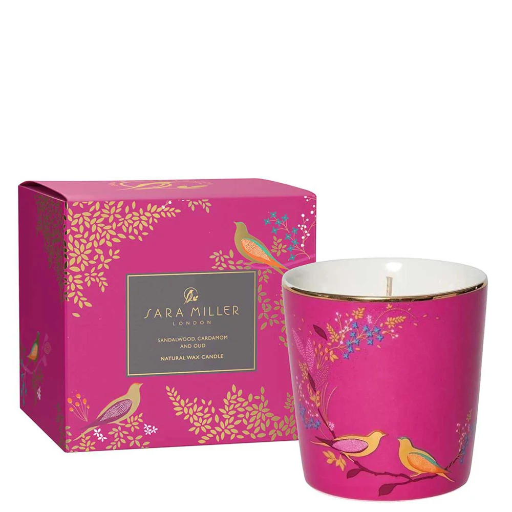 Sara Miller London Home Fragrance Sandalwood Cardamom & Oudwood Candle Image 1