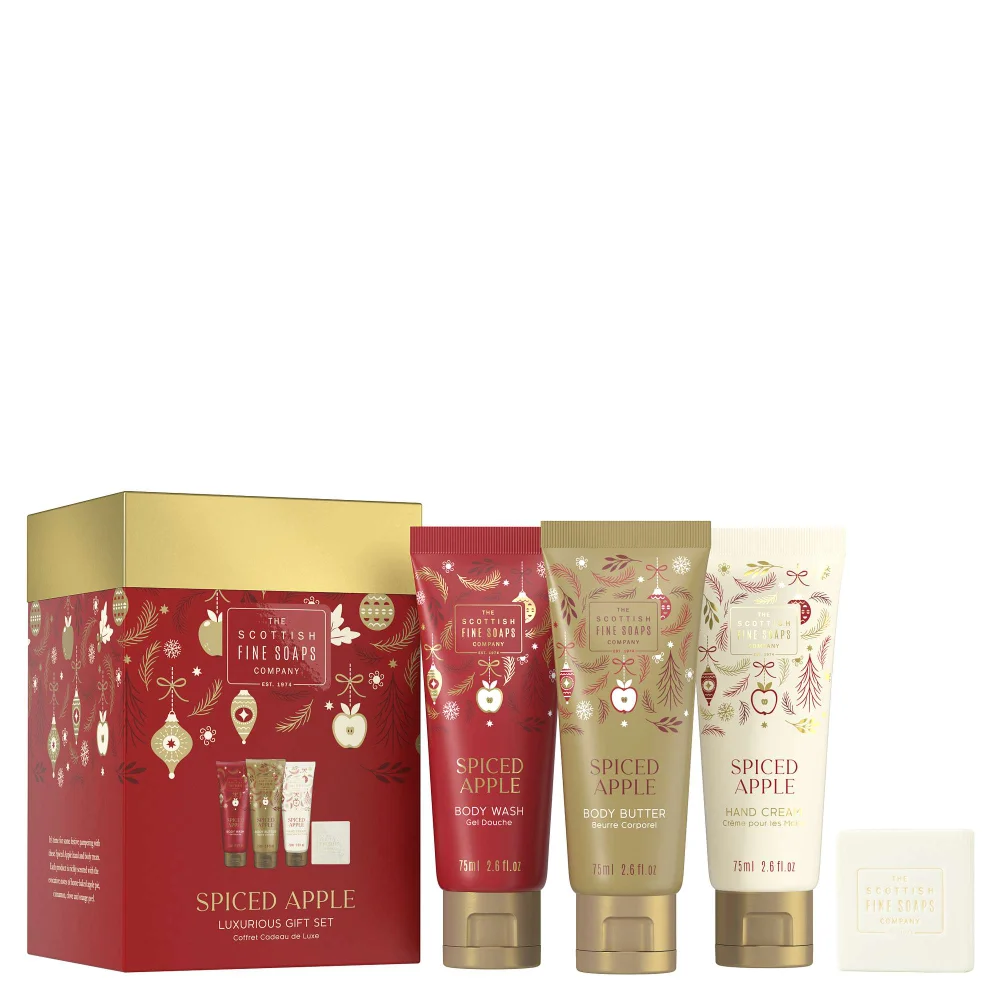 Scottish Fine Soaps Spiced Apple Lux Gift Cube Image 1