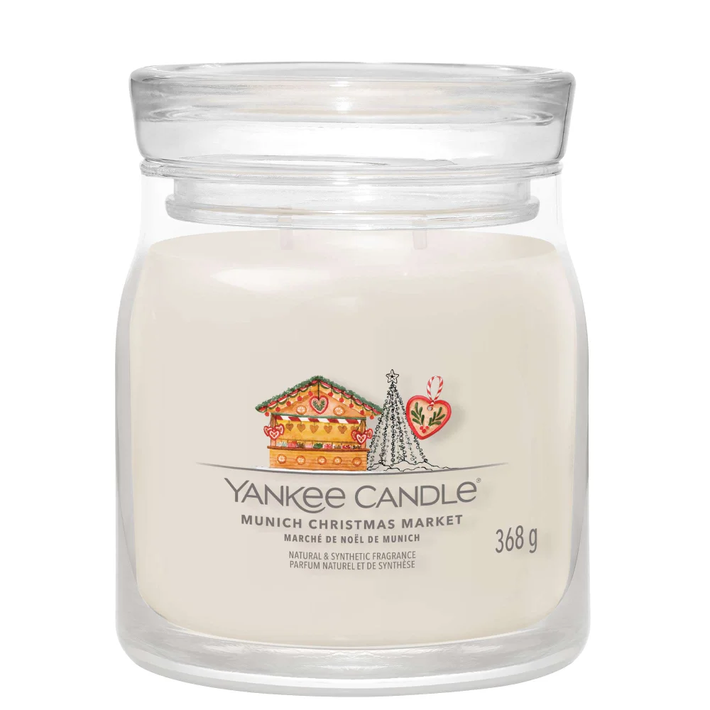 Yankee Candle Signature Jar Candle Medium Munich Christmas Market 368g Image 1