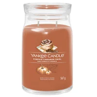 Yankee Candle Signature Jar Candle Large Pumpkin Cinnamon Swirl 567g - undefined undefined