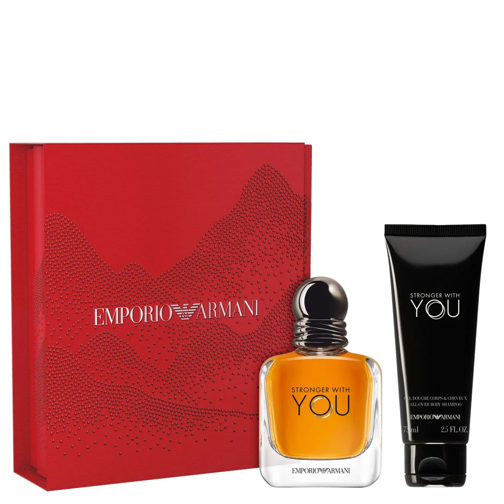 Armani Stronger With You Eau de Toilette Spray 50ml Gift Set Image 1