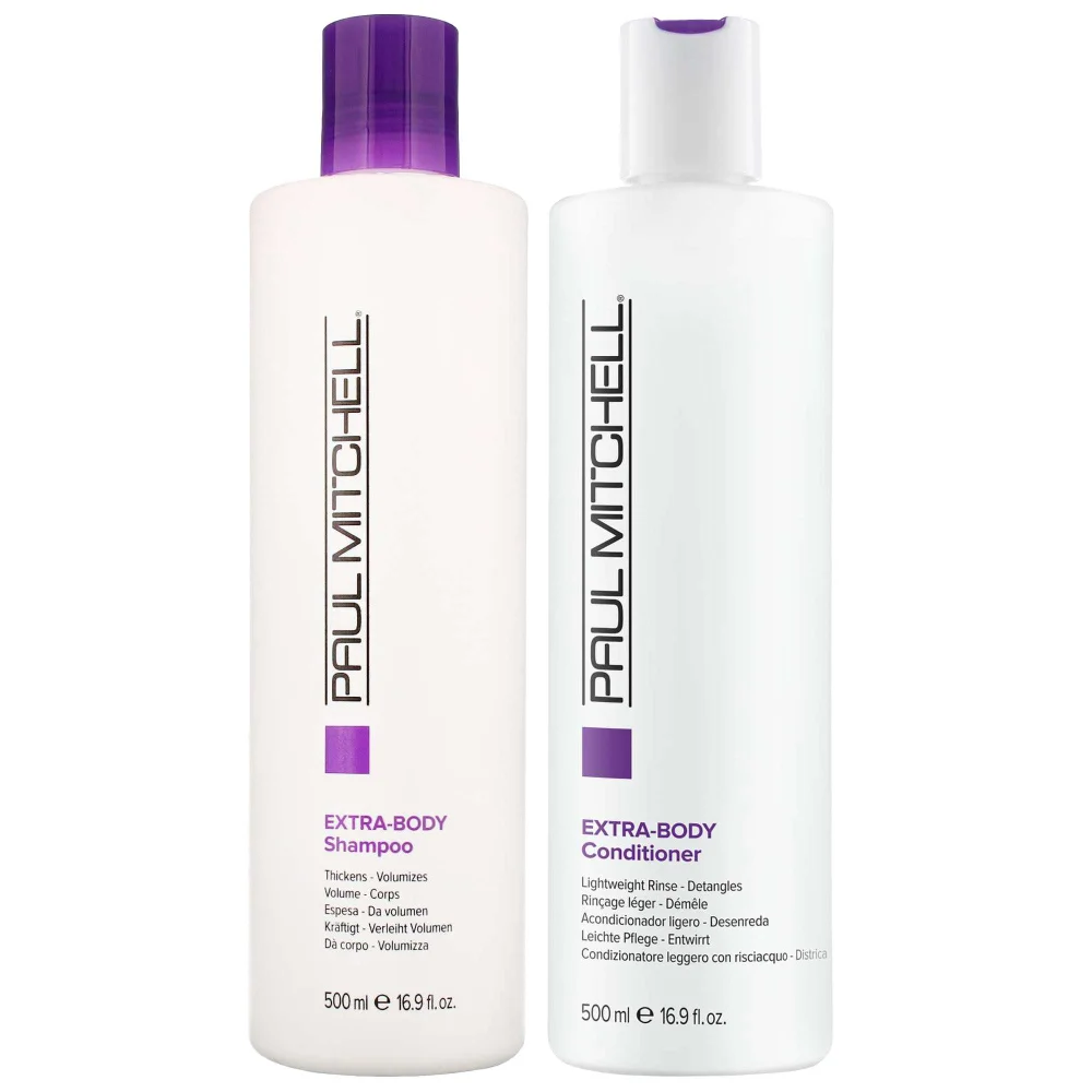 Paul Mitchell Duo: Extra Body Daily Shampoo 500ml & Extra Body Conditioner 500ml Image 1