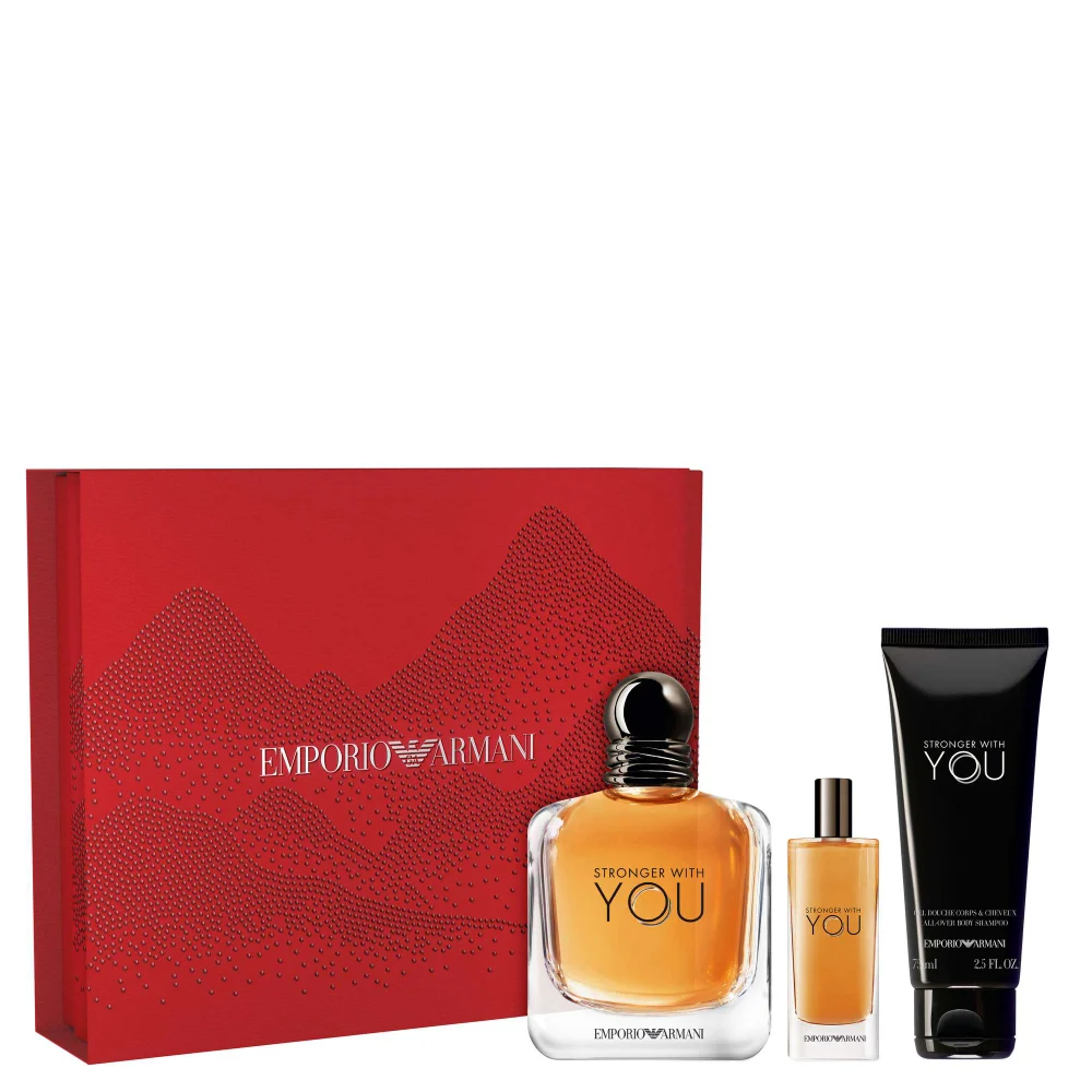 Armani Stronger With You Eau de Toilette Spray 100ml Gift Set Image 1
