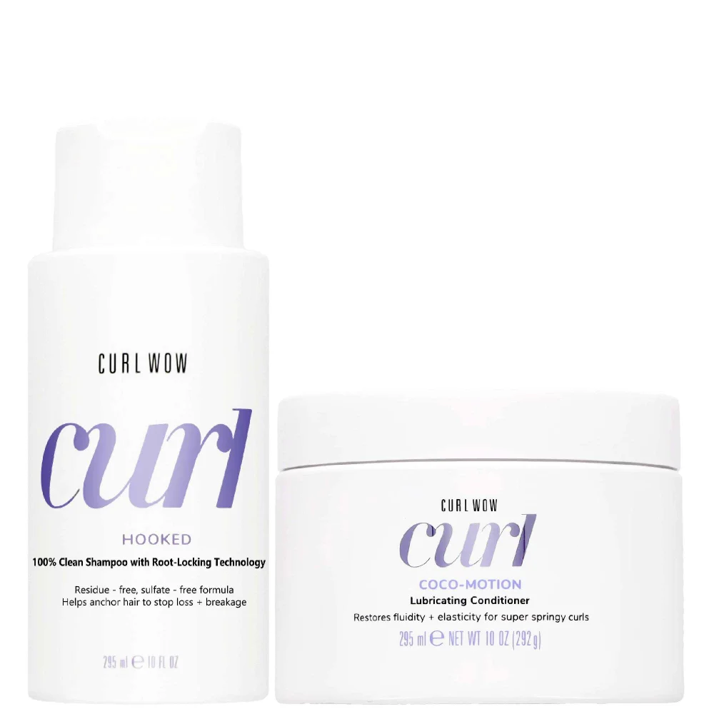 Color Wow Duo: Hooked Shampoo 295ml and Coco-Motion Lubricating Conditioner 295ml Image 1