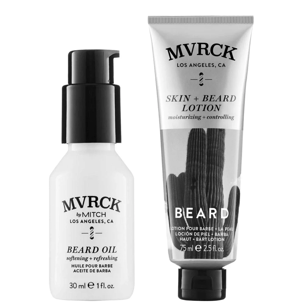 Paul Mitchell Duo: MVRCK Beard Oil 30ml & MVRCK Skin + Beard Lotion 75ml Image 1