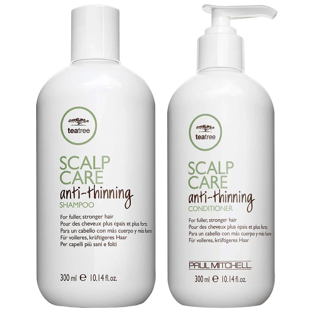 Paul Mitchell Duo: Tea Tree Scalp Care Anti-Thinning Shampoo 300ml & Scalp Care Anti-Thinning Conditioner 300ml Image 1