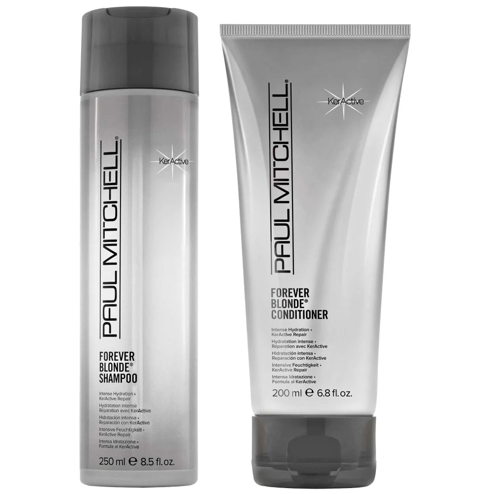 Paul Mitchell Duo: Forever Blonde Shampoo 250ml & Forever Blonde Conditioner 200ml Image 1