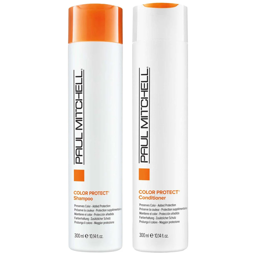 Paul Mitchell Duo: Color Protect Daily Shampoo 300ml & Color Protect Conditioner 300ml Image 1