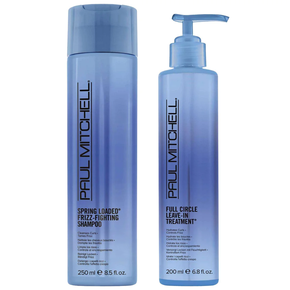 Paul Mitchell Duo: Curls Full Circle Leave-In Treatment 200ml & Spring Loaded Frizz-Fighting Shampoo 250ml Image 1