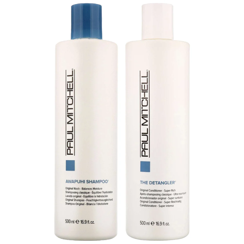 Paul Mitchell Duo: Original Awapuhi Shampoo 500ml & Original The Detangler 500ml Image 1