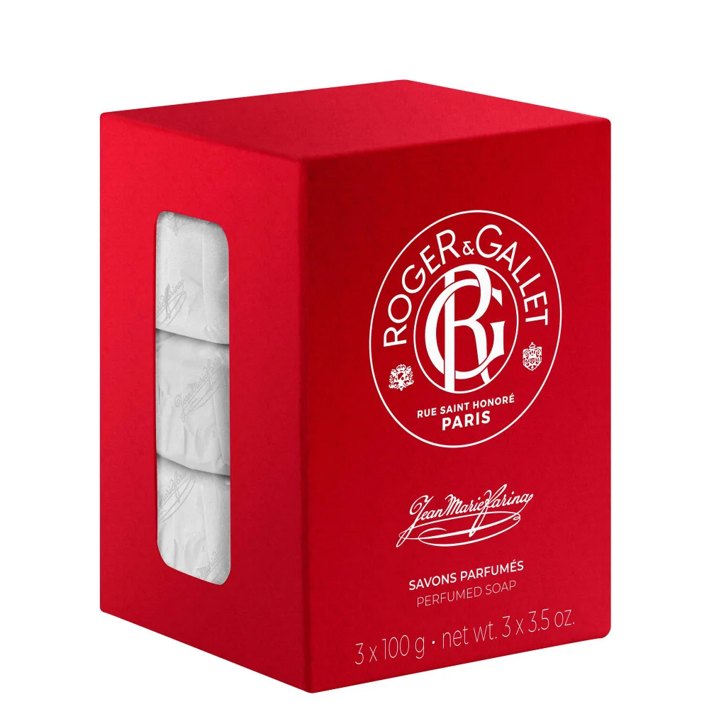 Roger & Gallet Jean-Marie Farina Wellbeing Soaps Coffret 3x100g Image 1