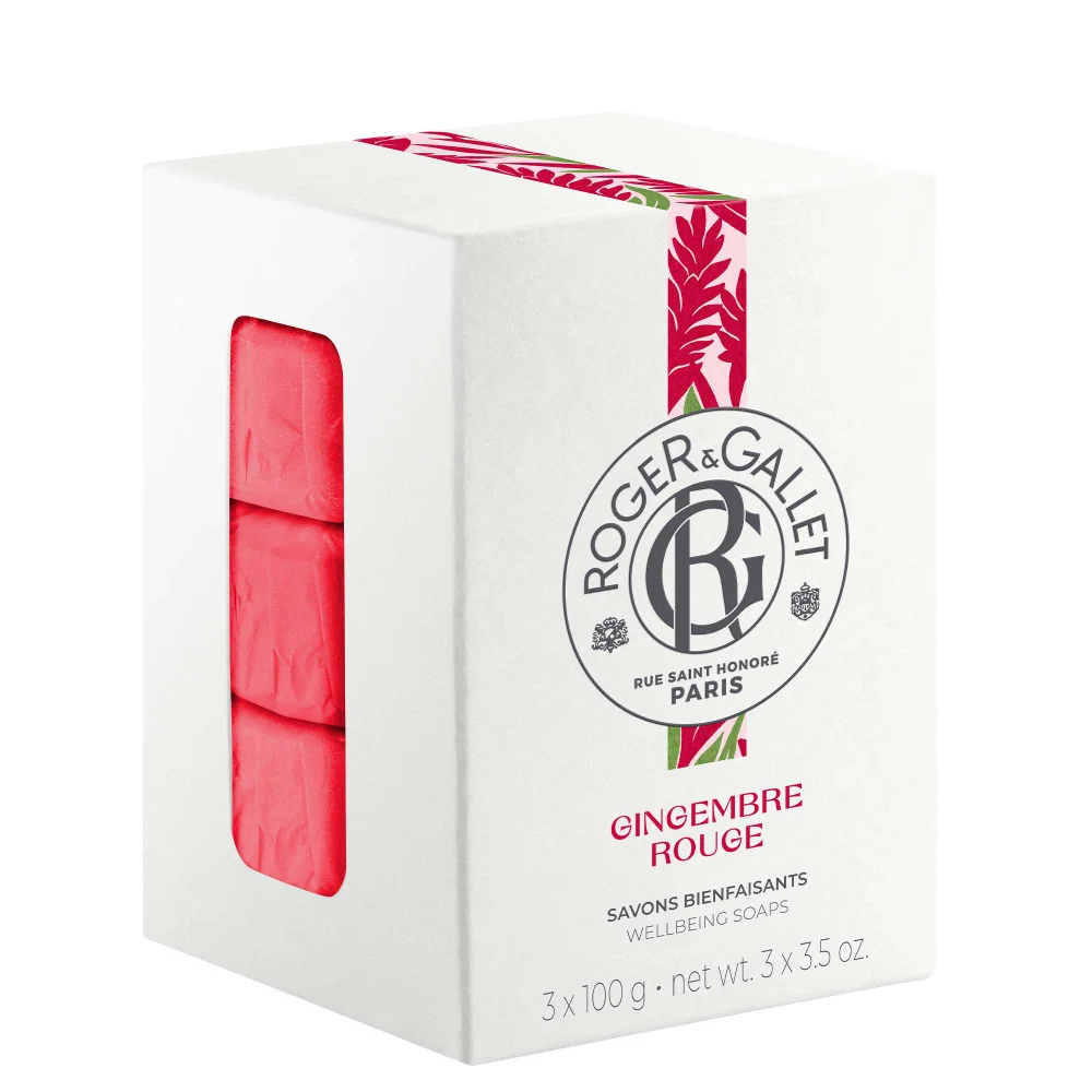Roger & Gallet Gingembre Rouge Wellbeing Soaps Set 3x100g Image 1