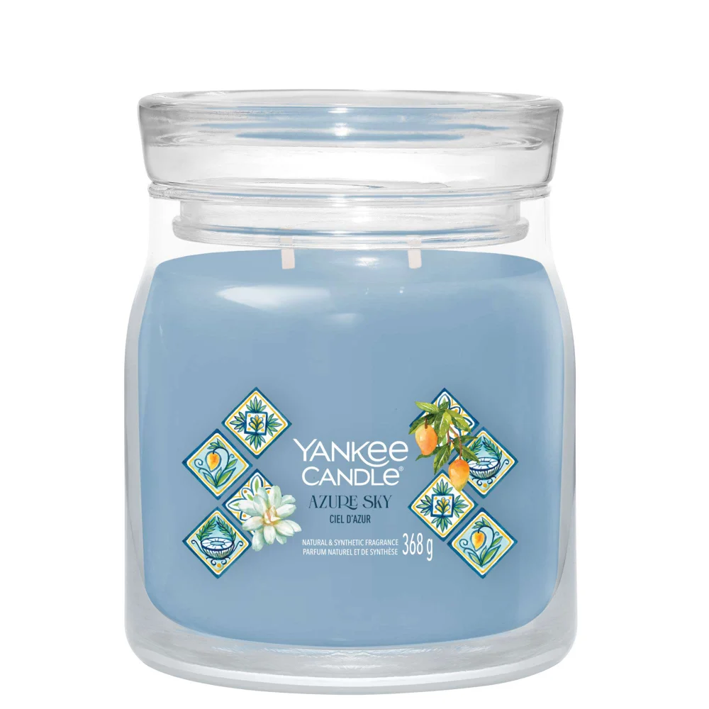 Yankee Candle Hello Italy! Signature Medium Jar Azure Sky Image 1