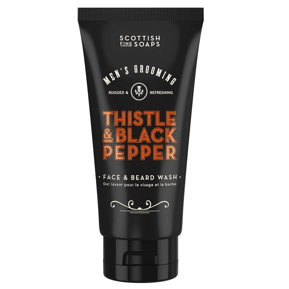 Scottish Fine Soaps Thistle & Black Pepper Face & Beard Wash 150ml Image 1