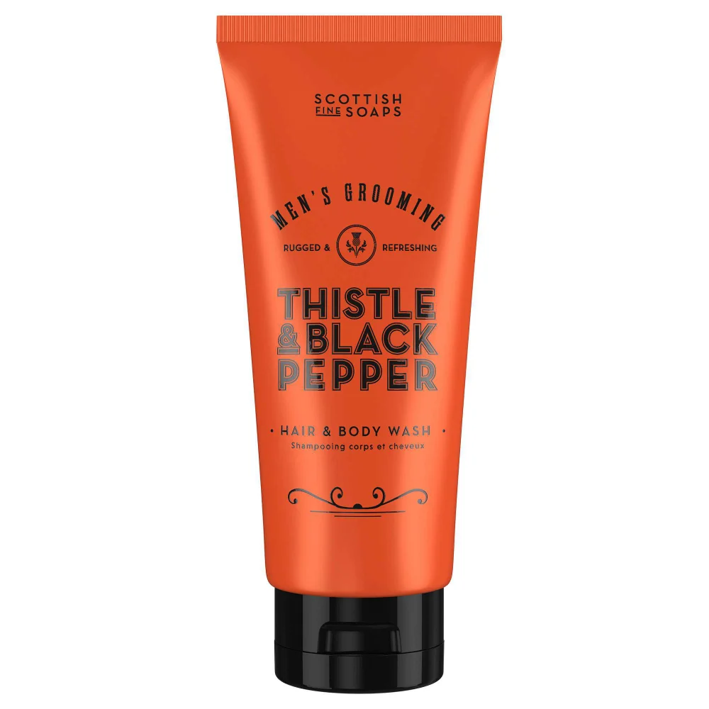 Scottish Fine Soaps Thistle & Black Pepper Hair & Body Wash 200ml Image 1
