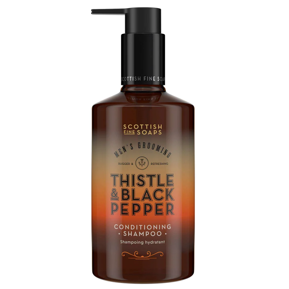 Scottish Fine Soaps Thistle & Black Pepper Conditioning Shampoo 300ml Image 1