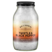 Scottish Fine Soaps Thistle & Black Pepper Bath Salts 500g