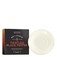 Scottish Fine Soaps Thistle & Black Pepper Shave Soap Refill 100g