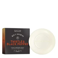 Scottish Fine Soaps Thistle & Black Pepper Face & Beard Soap 100g