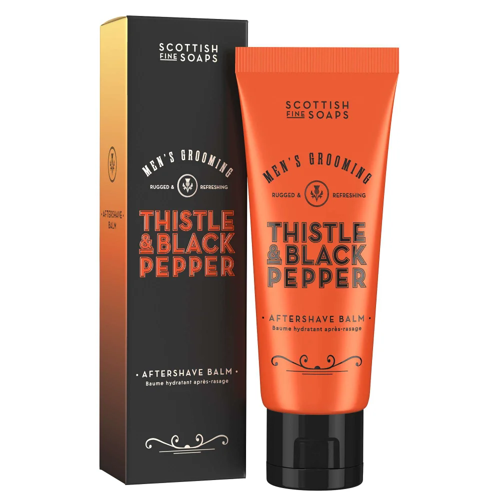 Scottish Fine Soaps Thistle & Black Pepper Aftershave Balm 75ml Image 1