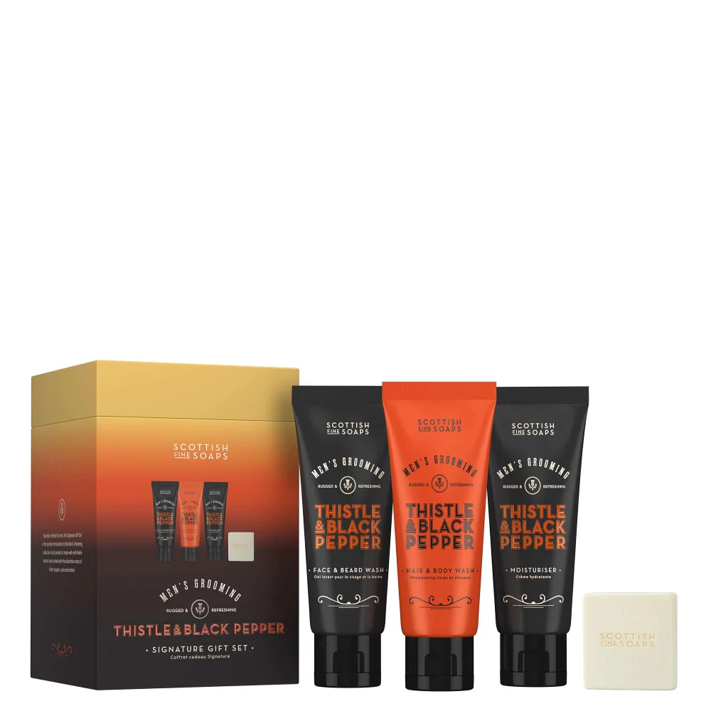 Scottish Fine Soaps Thistle & Black Pepper Signature Gift Set Image 1