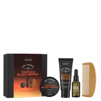 Scottish Fine Soaps Thistle & Black Pepper Complete Beard Care Kit