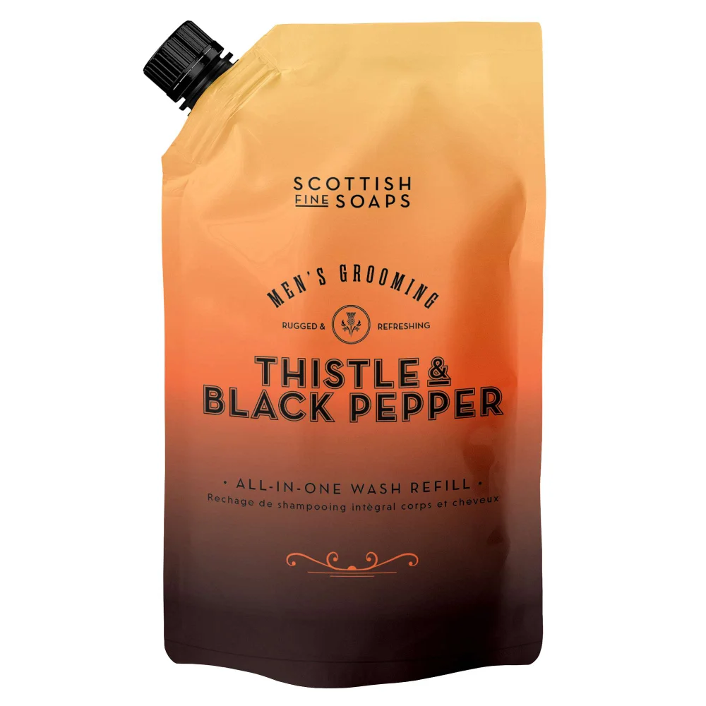Scottish Fine Soaps Thistle & Black Pepper All-In-One Wash 1200ml Image 1