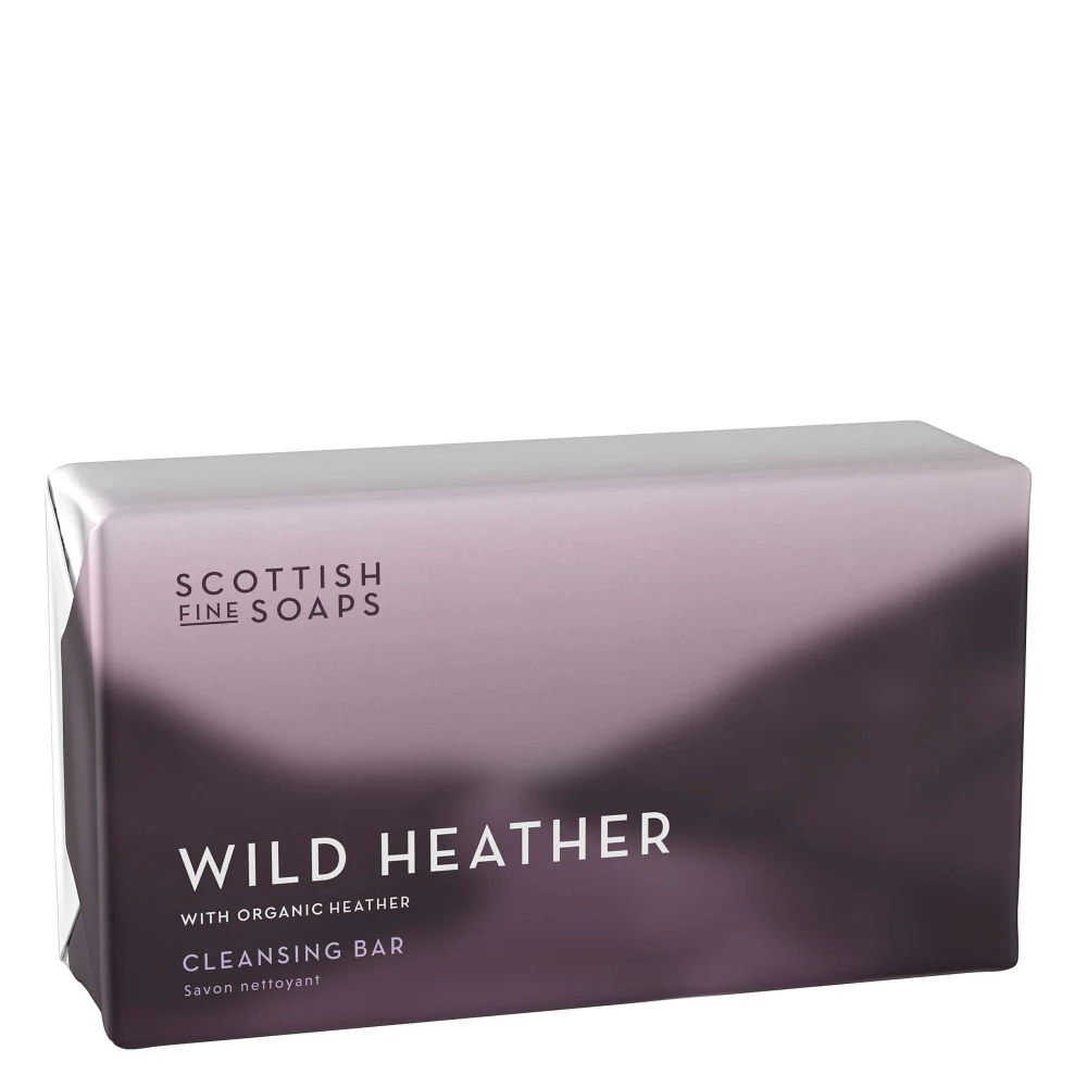 Scottish Fine Soaps Wild Heather Cleansing Bar 220g Image 1