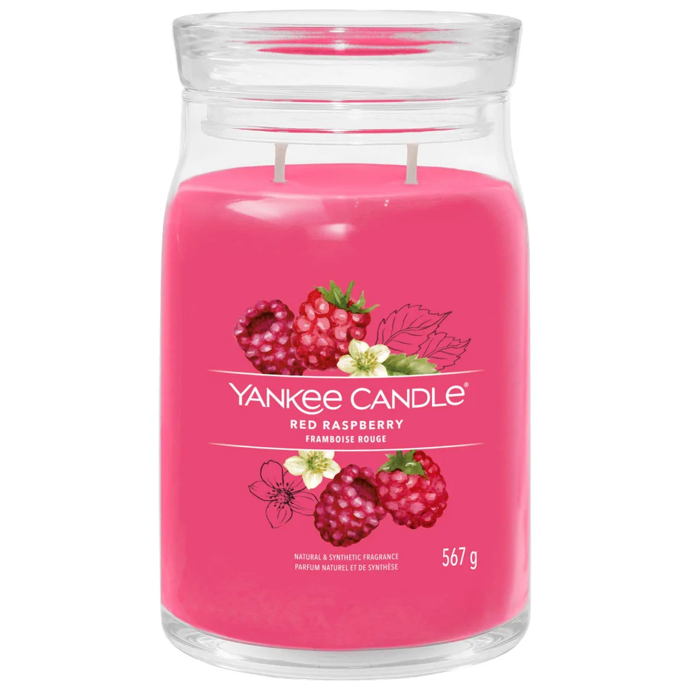 Yankee Candle Signature Jar Candle Large Jar Red Raspberry 567g Image 1