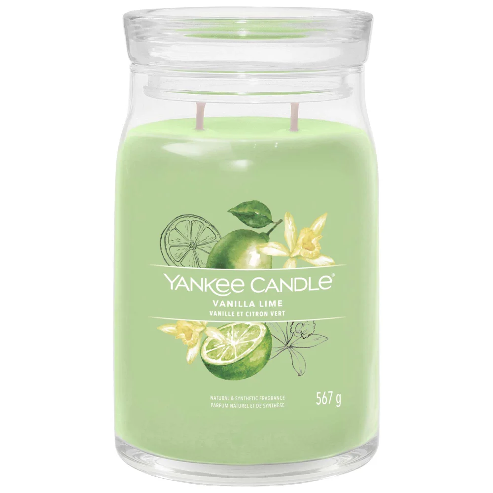Yankee Candle Signature Jar Candle Large Jar Vanilla Lime 567g Image 1