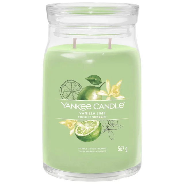 Yankee Candle Signature Jar Candle Large Jar Vanilla Lime 567g