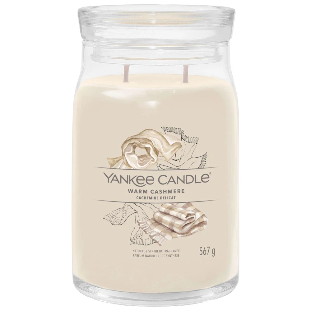 Yankee Candle Signature Jar Candle Large Jar Warm Cashmere 567g Image 1