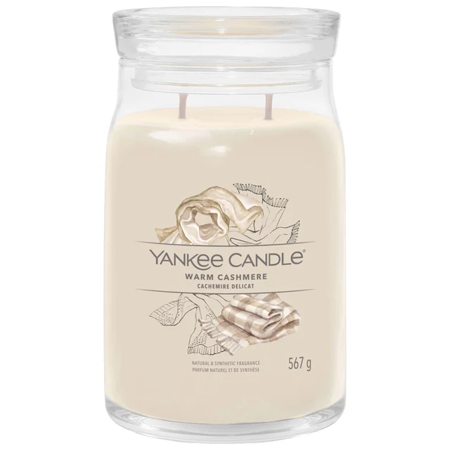 Yankee Candle Signature Jar Candle Large Jar Warm Cashmere 567g