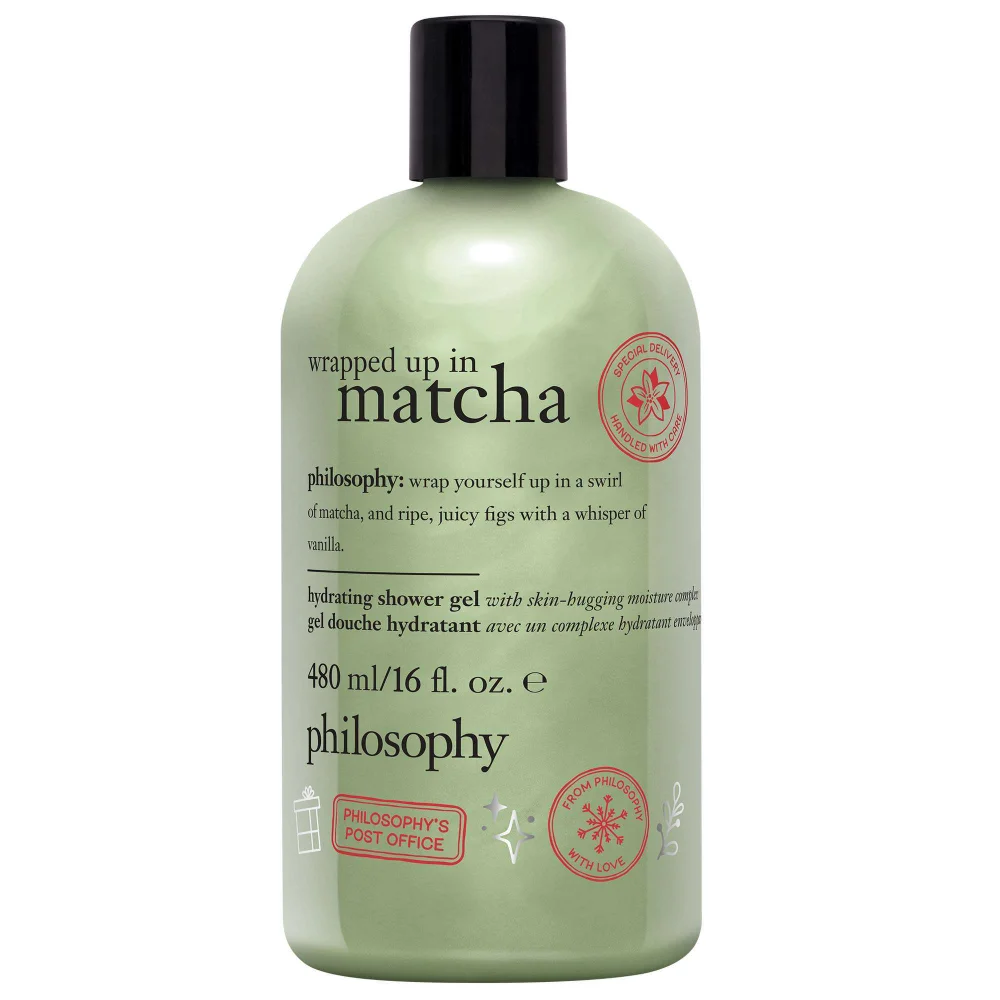 Philosophy Bath & Shower Gels Wrapped Up In Matcha Shampoo, Shower Gel & Bubble Bath 480ml Image 1