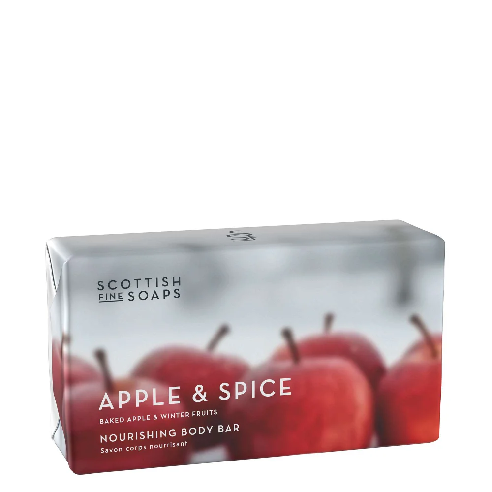 Scottish Fine Soaps Apple & Spice Soap Bar Wrapped 220g Image 1