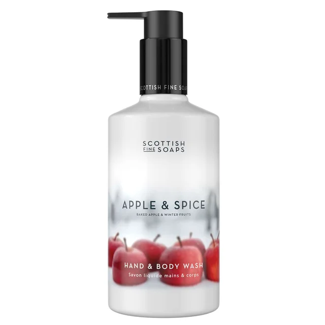 Scottish Fine Soaps Apple & Spice  Hand & Body Wash 300ml