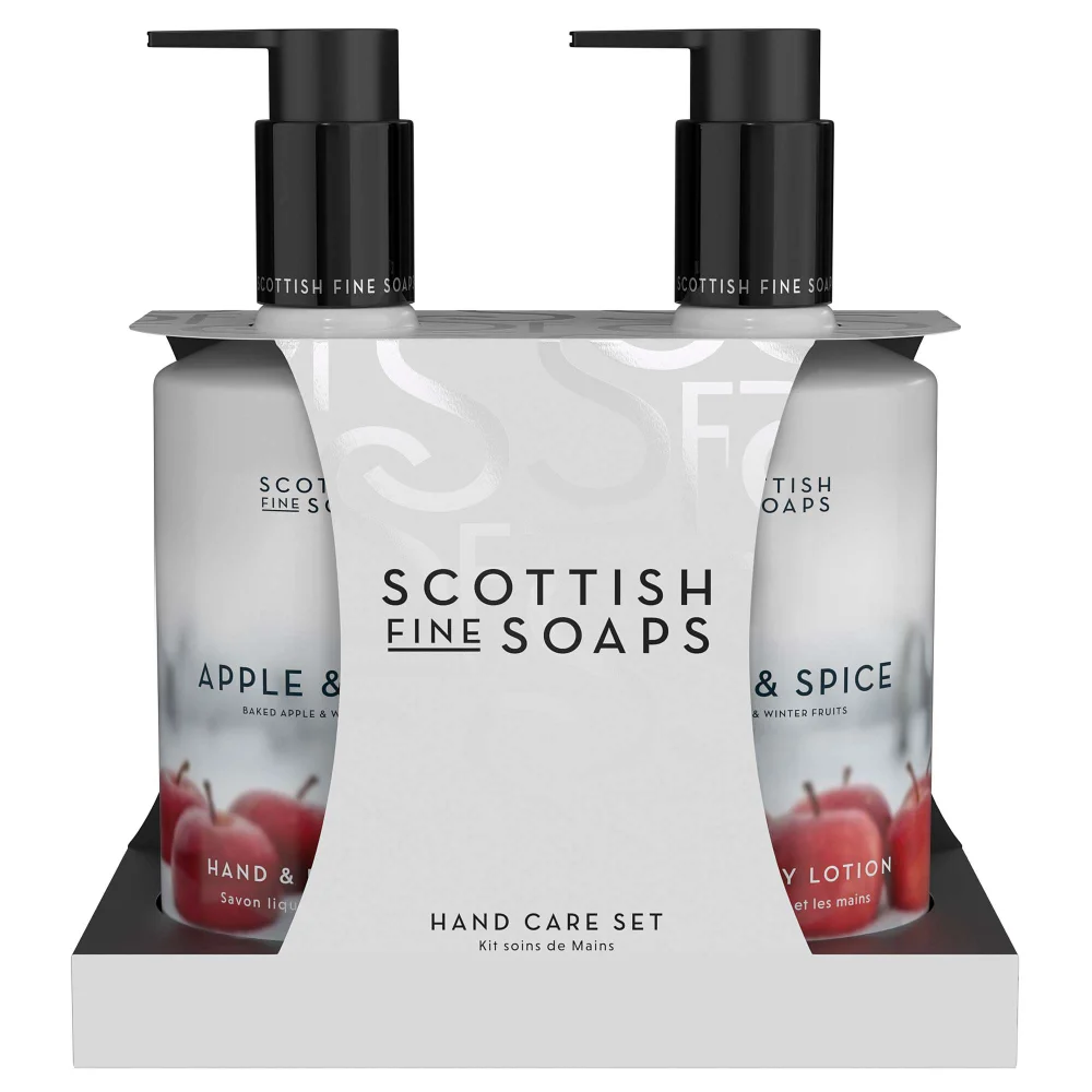 Scottish Fine Soaps Gifts & Sets Apple & Spice Hand Care Set 2 x 300ml Image 1