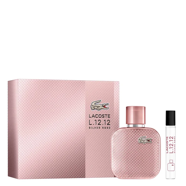 Lacoste L.12.12 Silver Rose Eau de Parfum Spray 50ml Gift Set