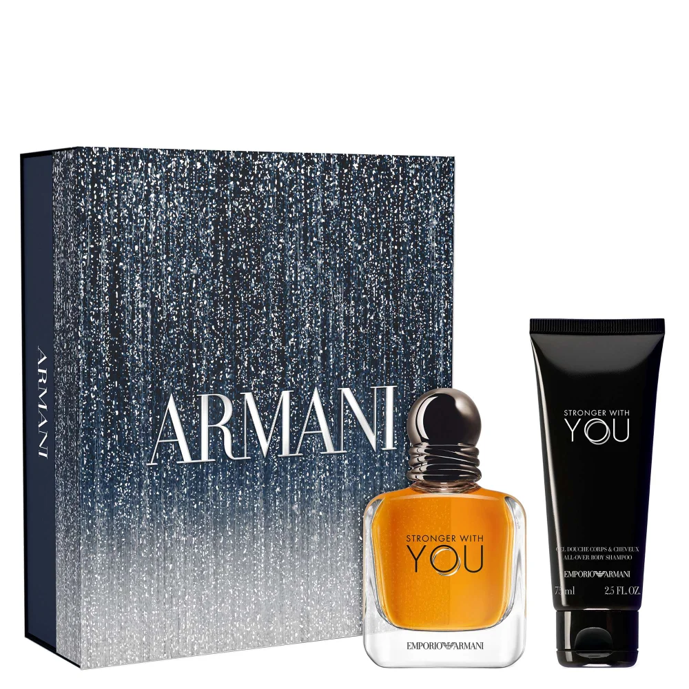 Armani Stronger With You Eau de Toilette Spray 50ml Gift Set Image 1