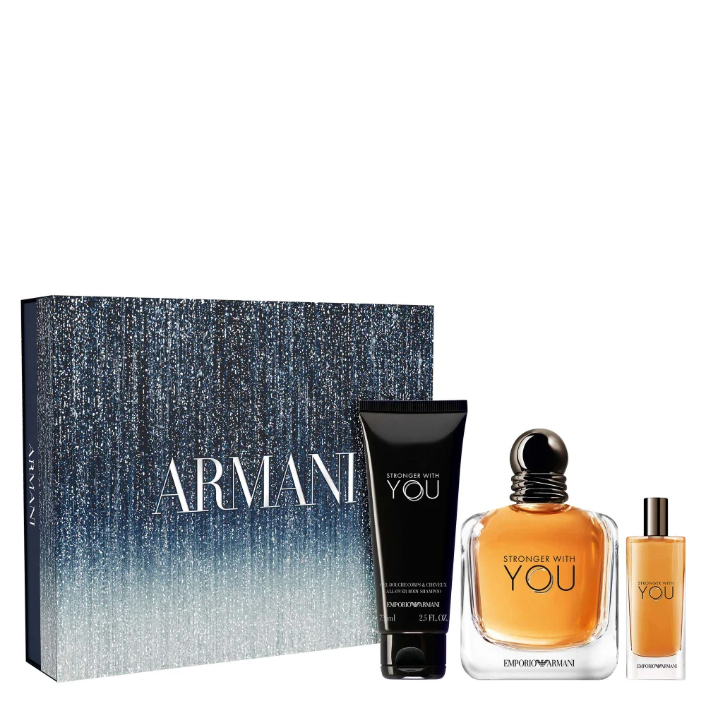 Armani Stronger With You Eau de Toilette Spray 100ml Gift Set Image 1