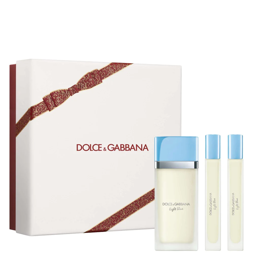 Dolce&Gabbana Light Blue Eau de Toilette Spray 50ml Mini Trio Gift Set Image 1