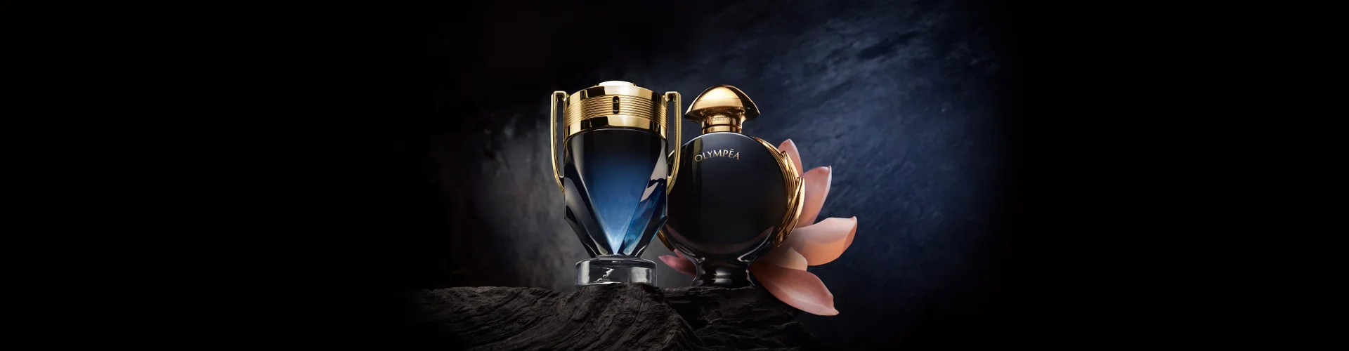 Invictus & Olympéa Pafum - the new fragrances for him & for her by rabanne