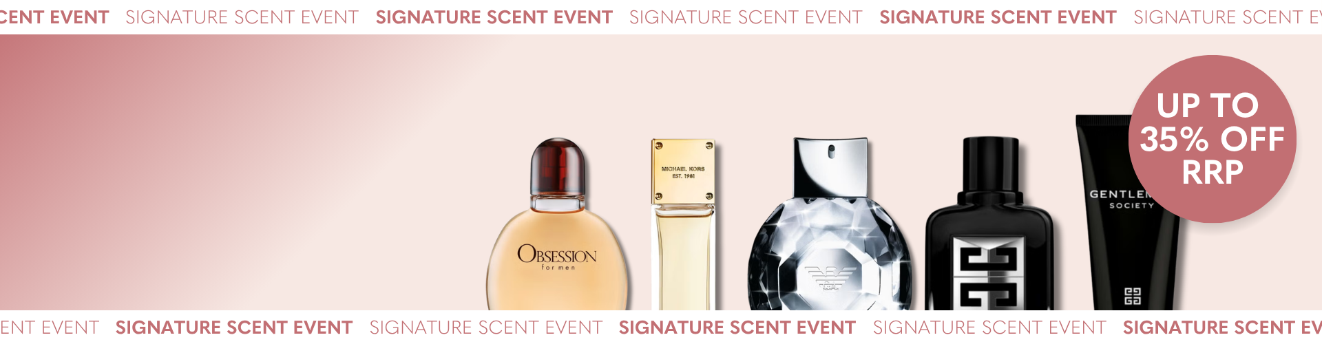 Week 19 2026 Signature Scent Event Up to 35% Hero Banner