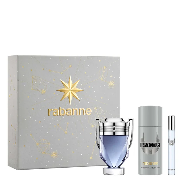 Rabanne Invictus Eau de Toilette 100ml Gift Set (Worth £135.40)