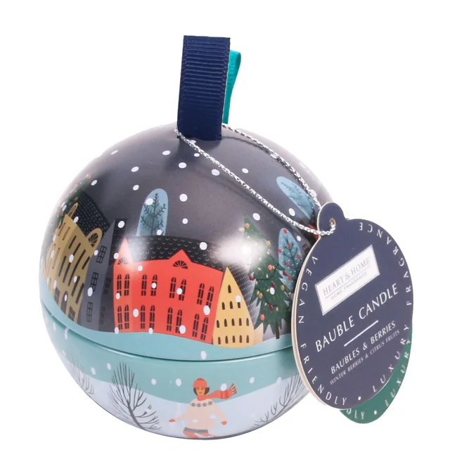 Heart & Home Tin Candle Baubles & Berries 85g