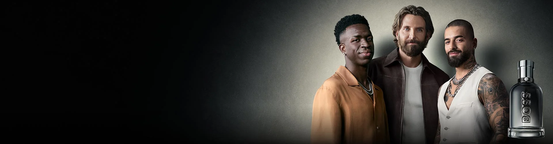 Brand lander BOSS Bottled Beyond Hero Banner